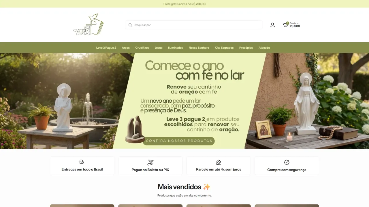 Screenshot of Cantinho Cristão, image 1 of 8