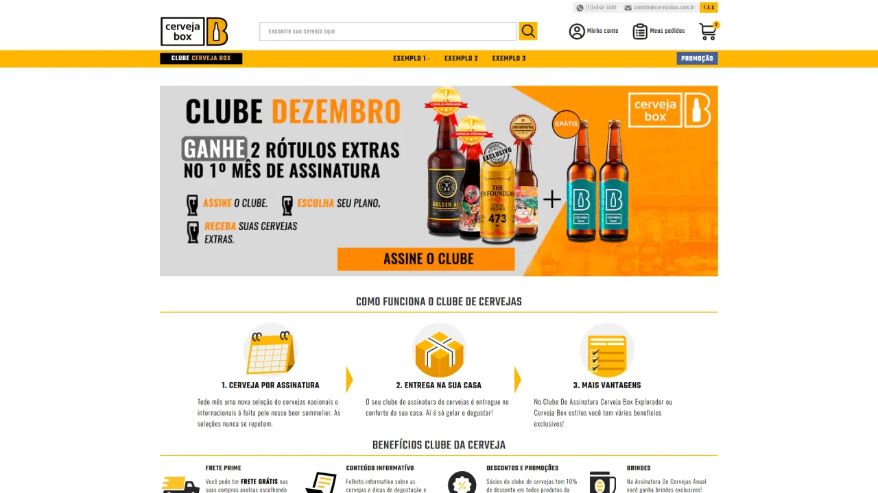 Screenshot of CervejaBox, image 1 of 3