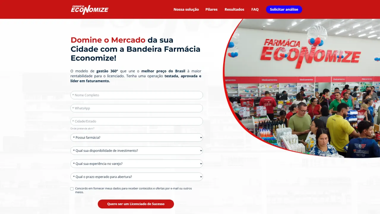 Screenshot of Farmácia Economize, image 1 of 8