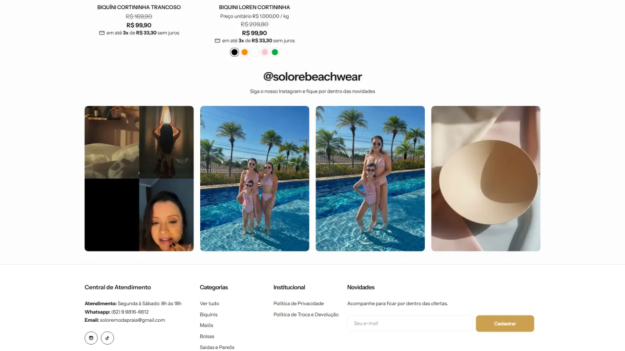 Captura de Solore Beachwear, imagen 5 de 9
