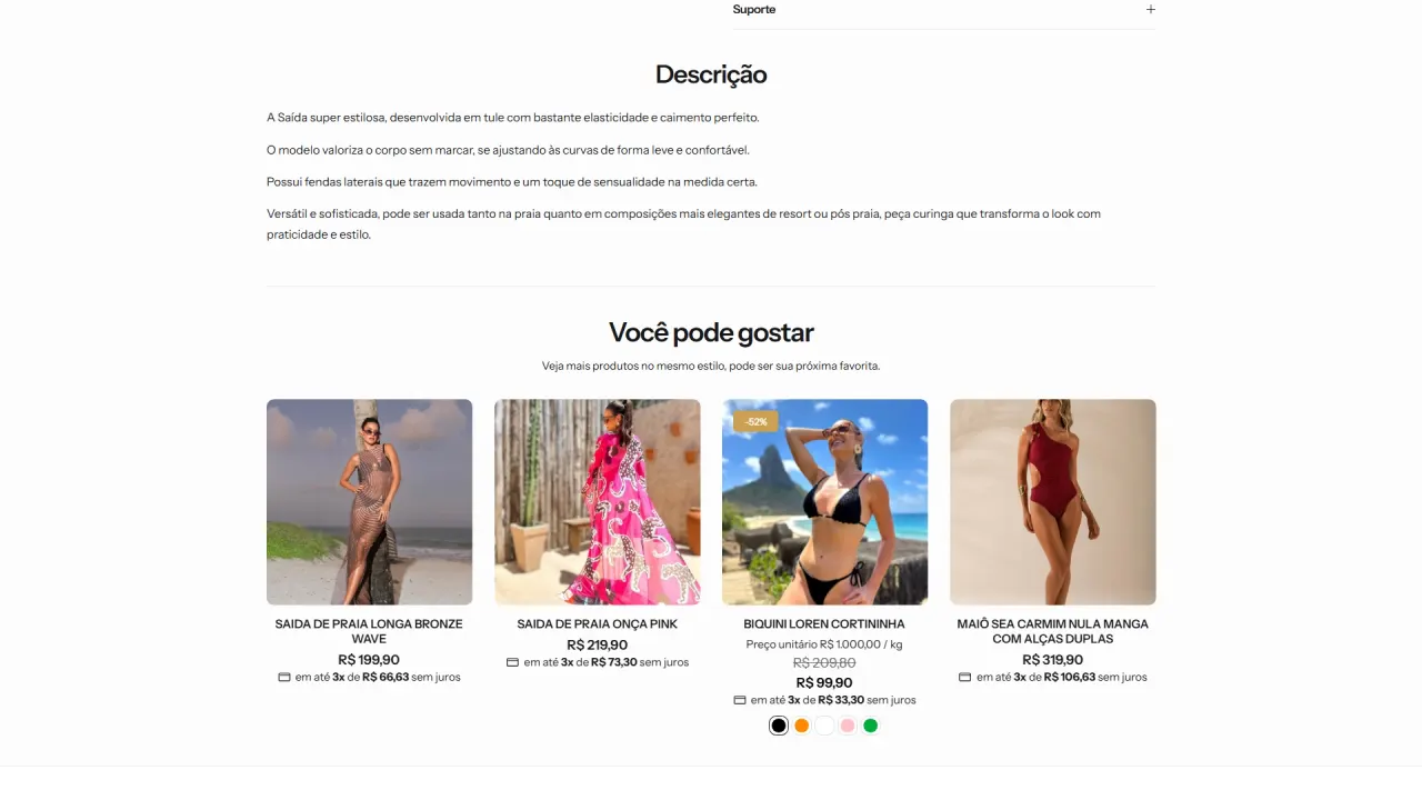 Captura de Solore Beachwear, imagen 8 de 9