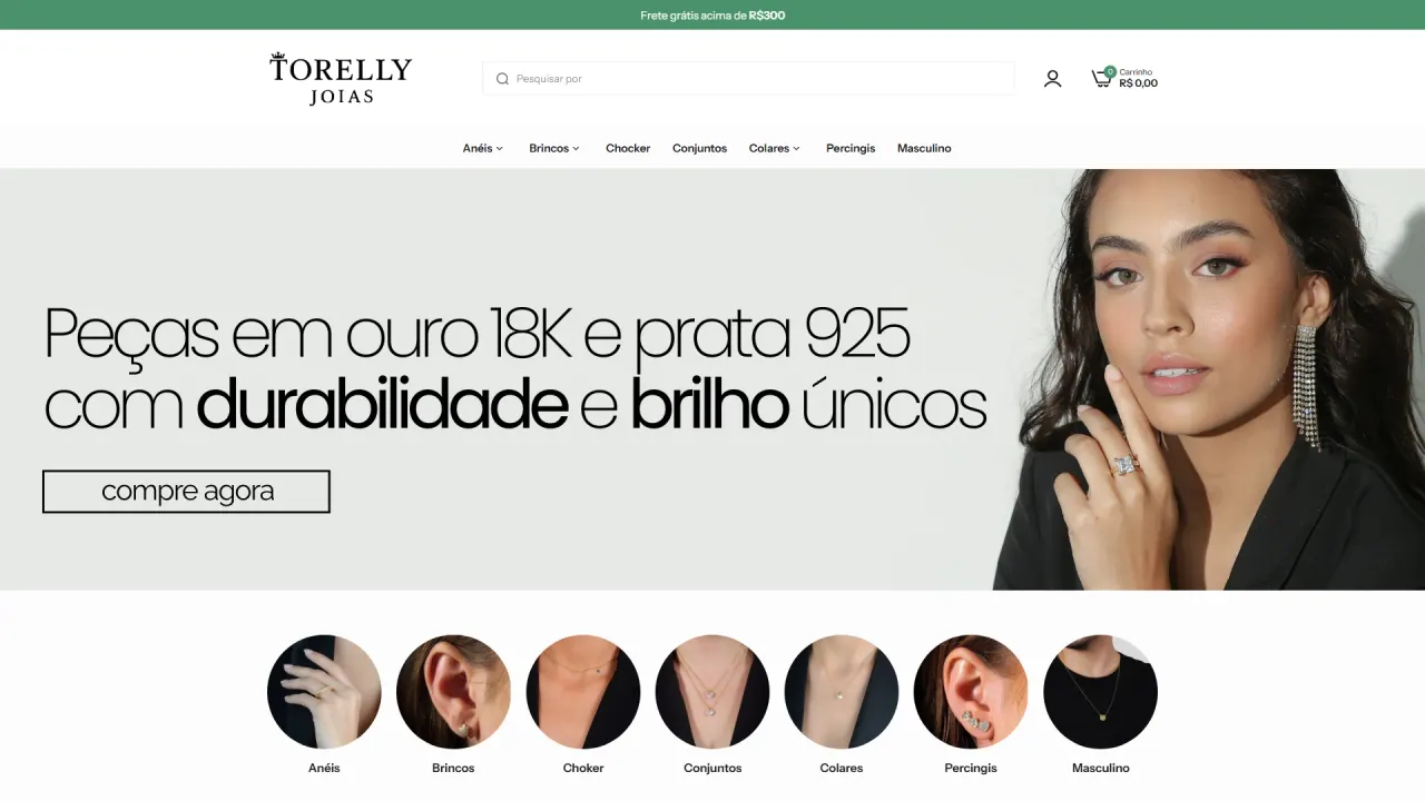 Screenshot of Torelly Joias, image 1 of 10
