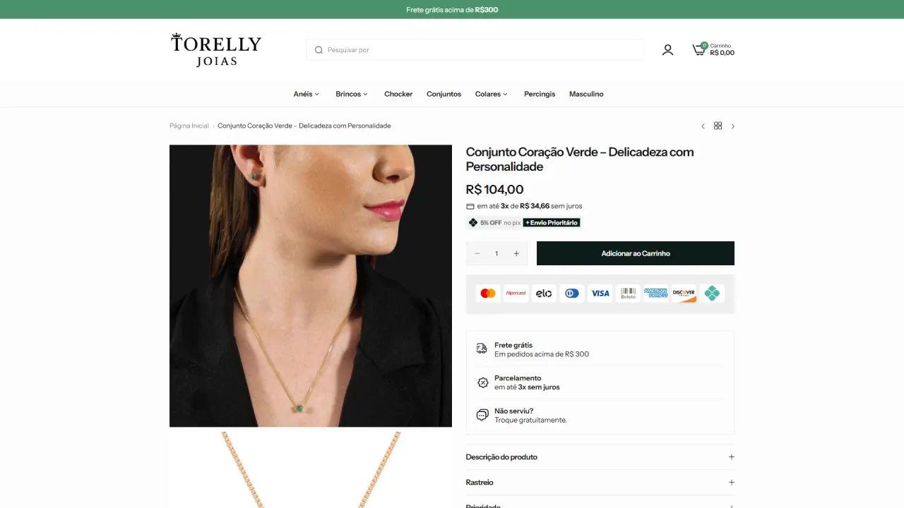 Screenshot of Torelly Joias, image 7 of 10